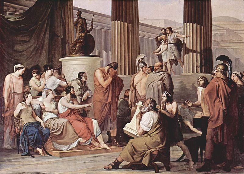 Francesco Hayez Ulysses at the court of Alcinous